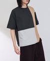URBAN COLLECTION 天竺 異素材ブロック切替 ルーズシルエットTシャツ メンズ メール便 対応商品商品サムネイル-11