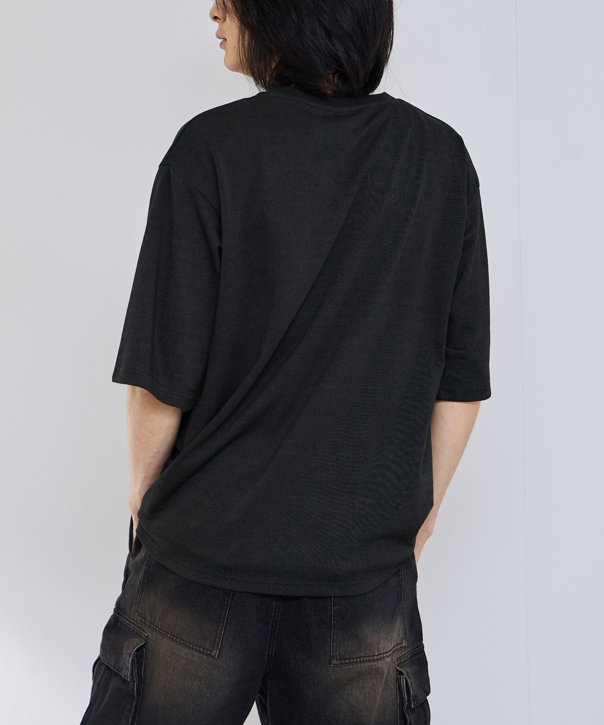 Real Standard タフラク ワンポイント刺繍プリントTシャツ メンズ メール便 対応商品