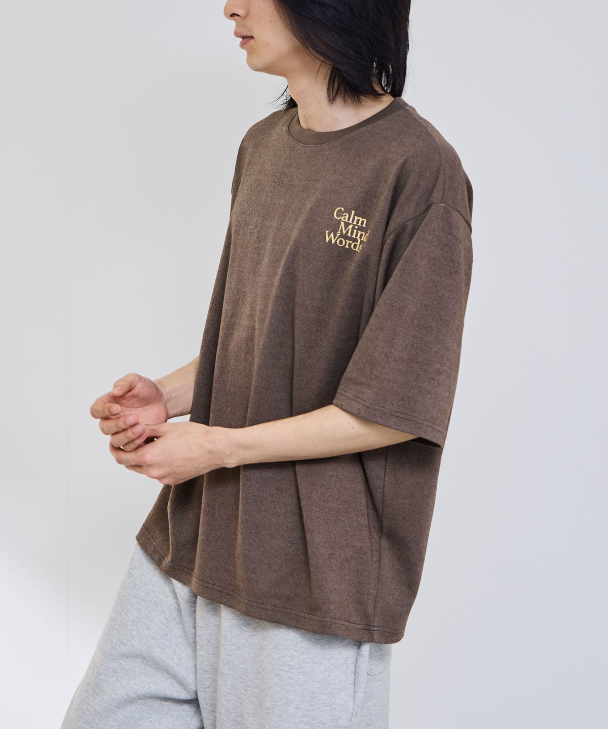 Real Standard タフラク ワンポイント刺繍プリントTシャツ メンズ メール便 対応商品