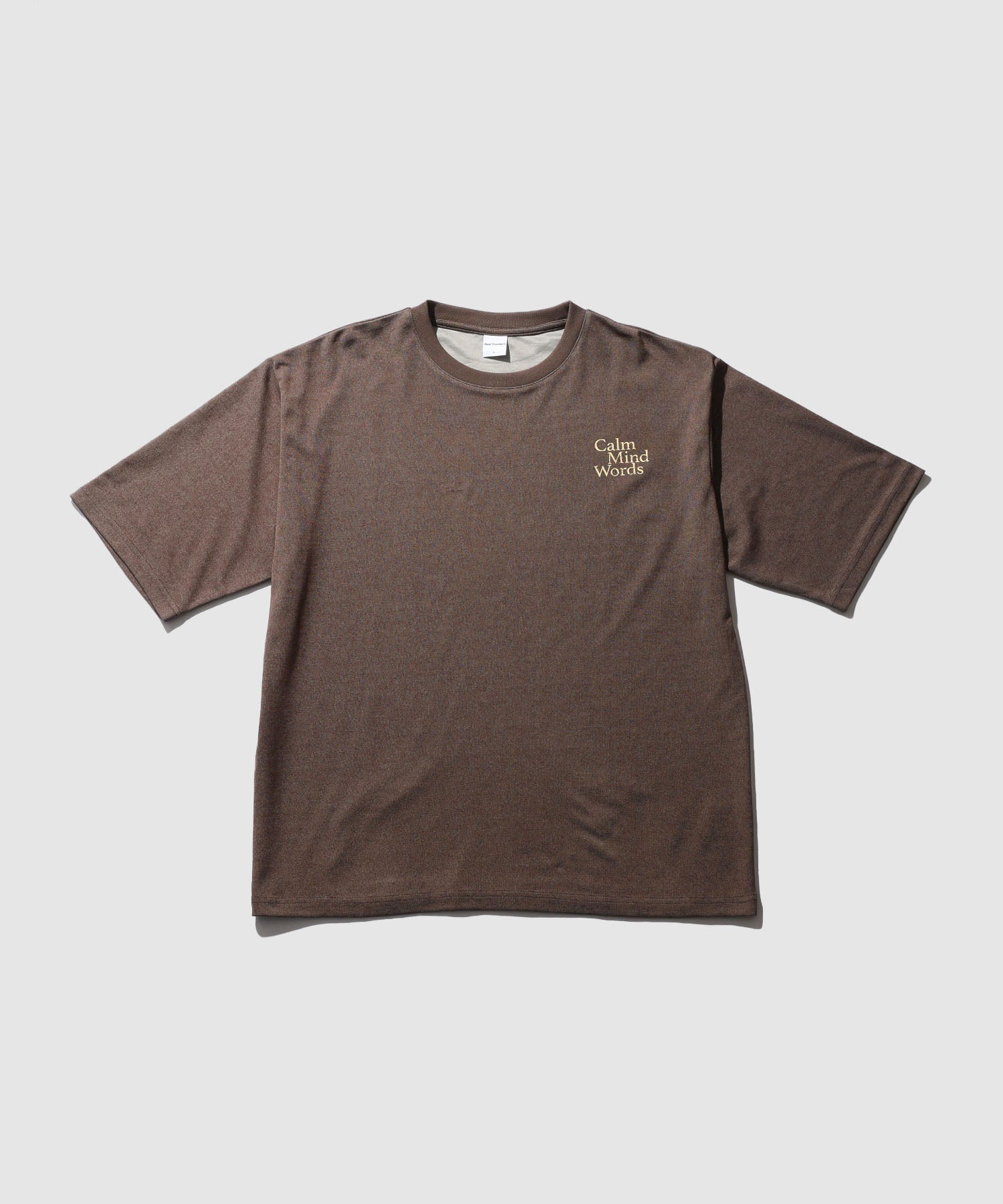 Real Standard タフラク ワンポイント刺繍プリントTシャツ メンズ