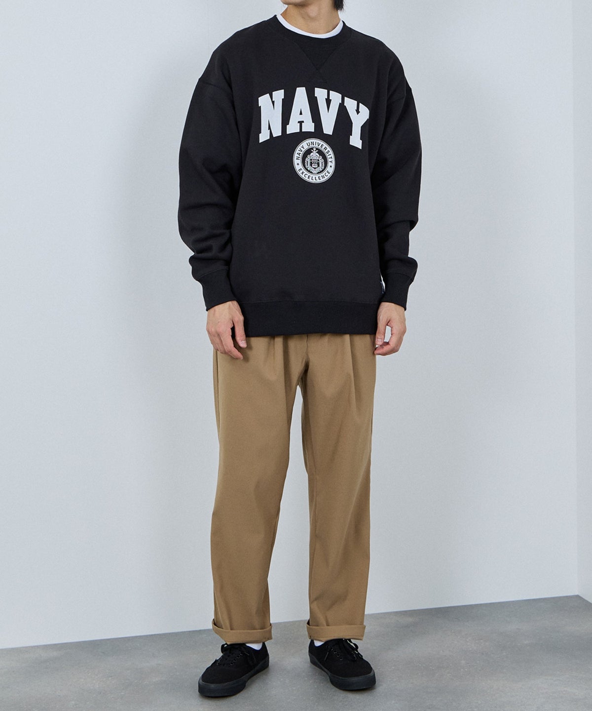 NAVY マイラク ワイドパンツ メンズ