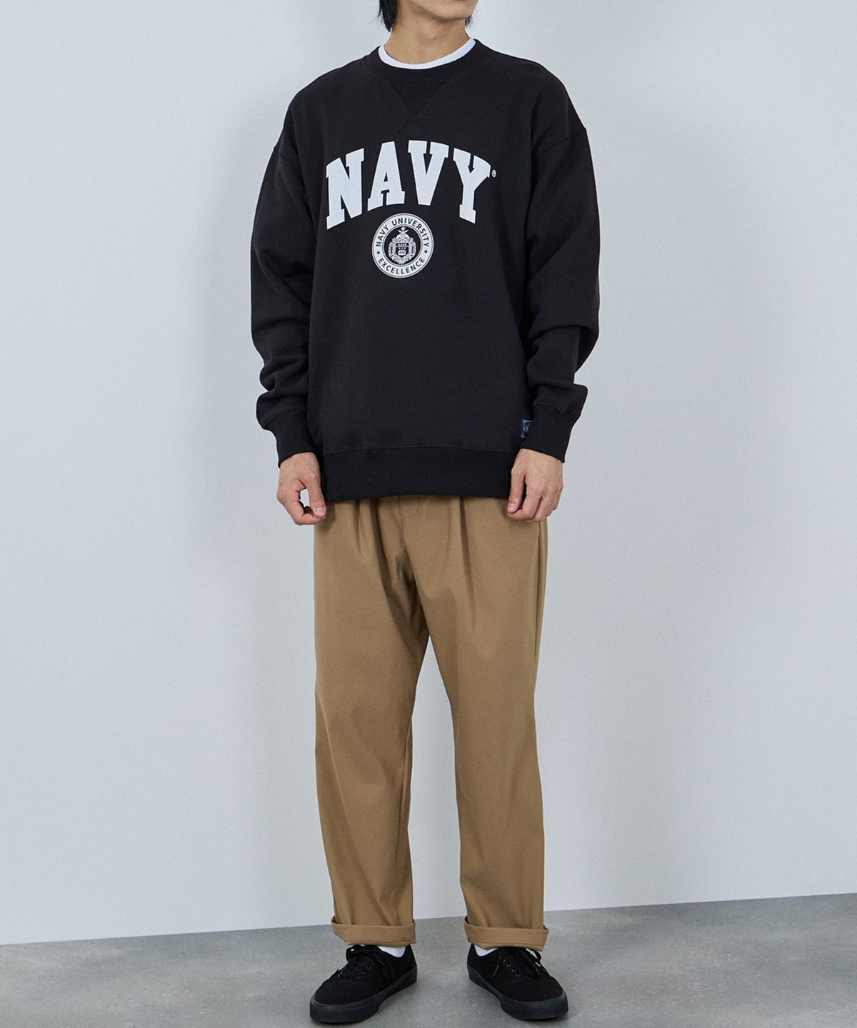 NAVY マイラク ワイドパンツ メンズ