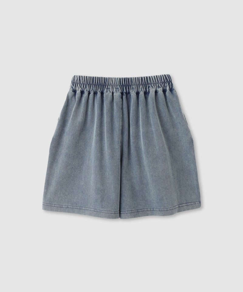 NAVY SARARI ニットデニム イージーキュロットパンツ キッズ商品画像-3