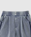 NAVY  SARARI ニットデニム イージーキュロットパンツ キッズ商品サムネイル-4