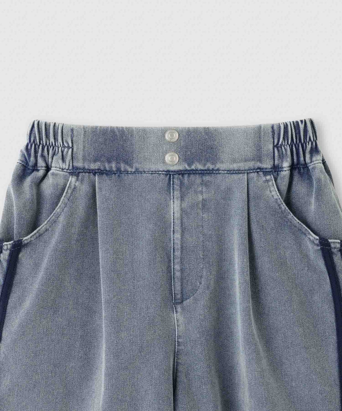 NAVY SARARI ニットデニム イージーキュロットパンツ キッズ