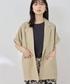 NAVY SARARI リネンライク 半袖シャツジャケット レディース商品サムネイル-3