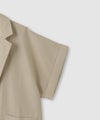 NAVY  SARARI リネンライク 半袖シャツジャケット レディース商品サムネイル-5