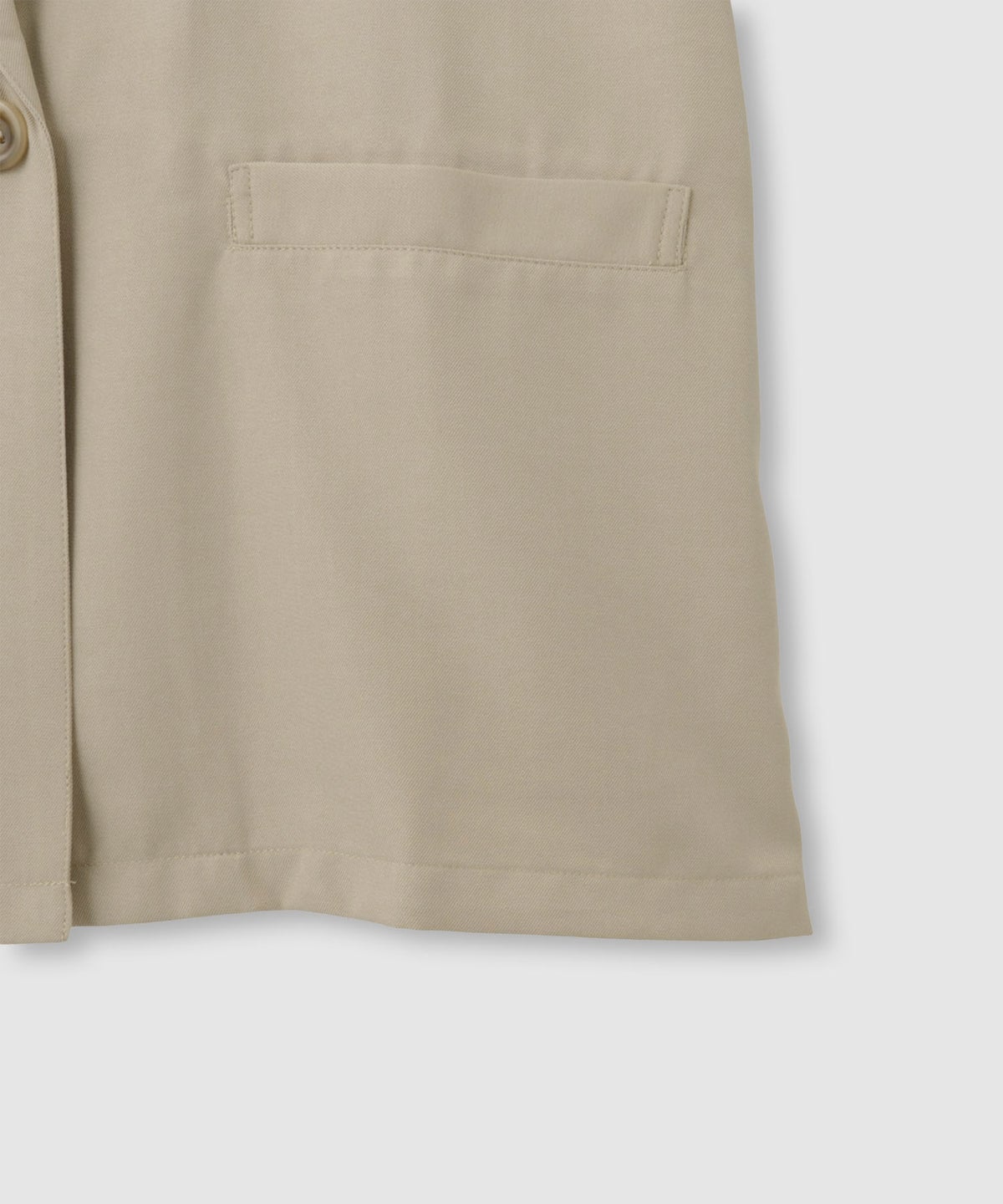 NAVY SARARI リネンライク 半袖シャツジャケット レディース