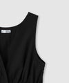 NAVY  SARARI サッカーチェック ギャザーペプラムジレ レディース商品サムネイル-5