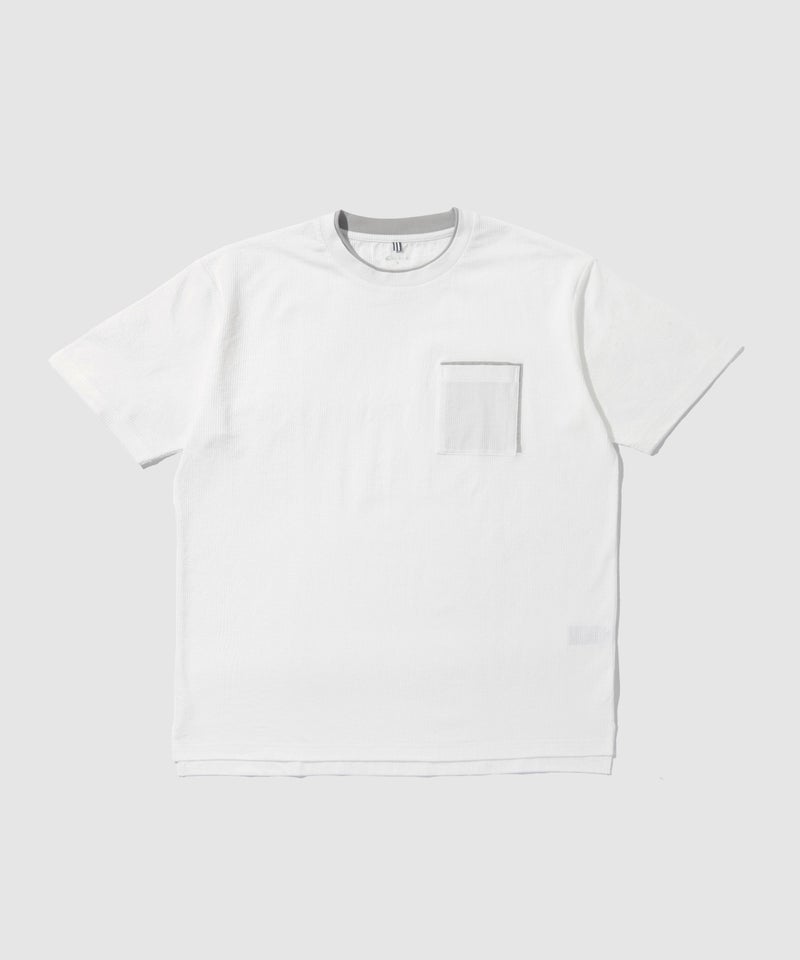NAVY SARARI 冷感フェイクレイヤード ポケット半袖Tシャツ メンズ メール便 対応商品商品画像-24