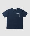 NAVY SARARI 冷感フェイクレイヤード ポケット半袖Tシャツ メンズ メール便 対応商品