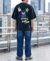 アニマル 発泡プリント半袖Tシャツ カワウソ メンズ メール便 対応商品商品サムネイル-2