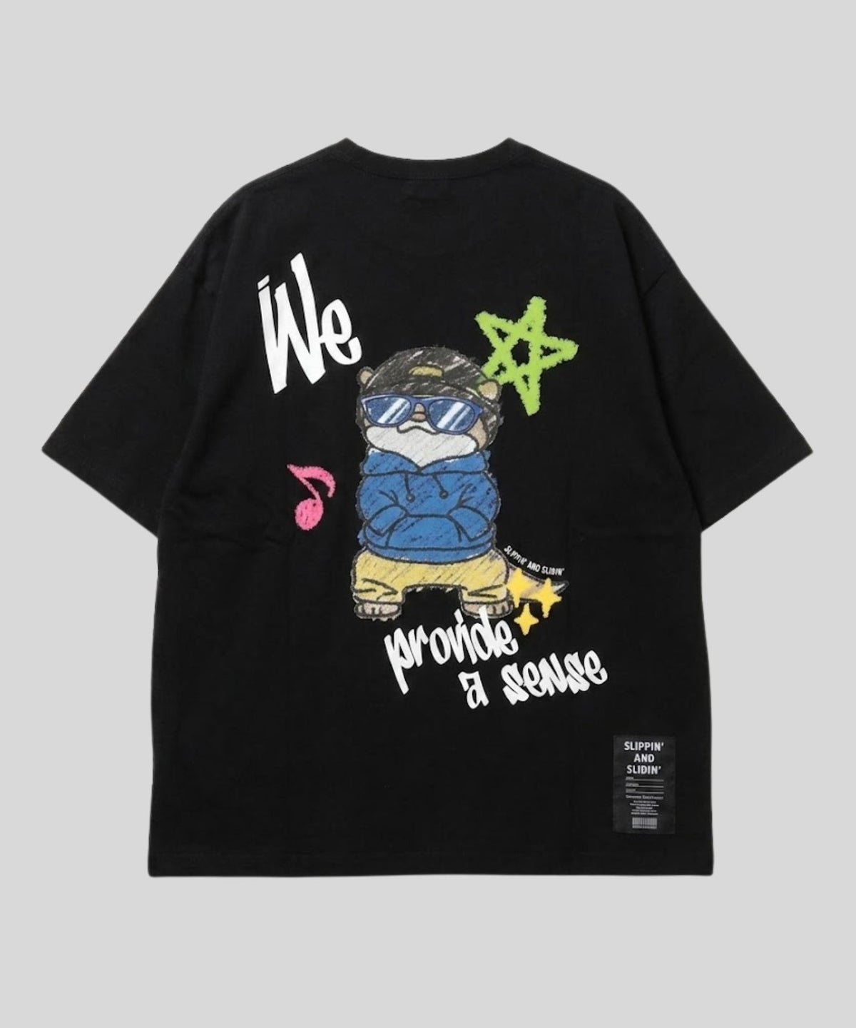 アニマル 発泡プリント半袖Tシャツ カワウソ メンズ メール便 対応商品