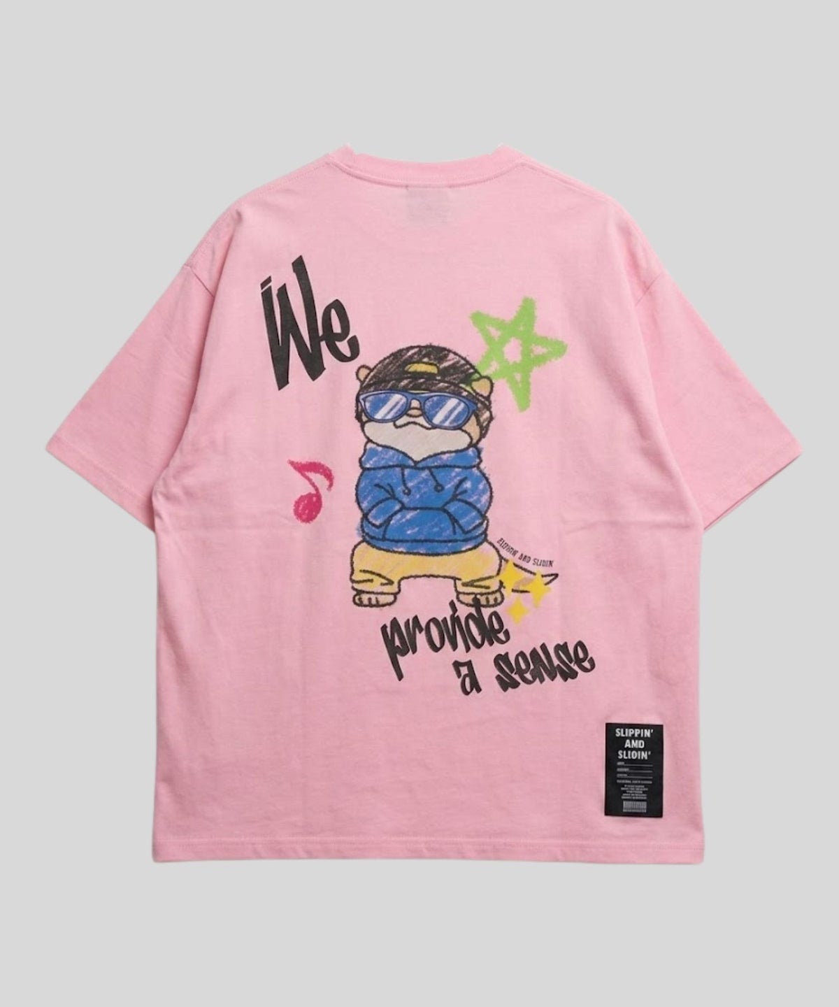 アニマル 発泡プリント半袖Tシャツ カワウソ メンズ メール便 対応商品