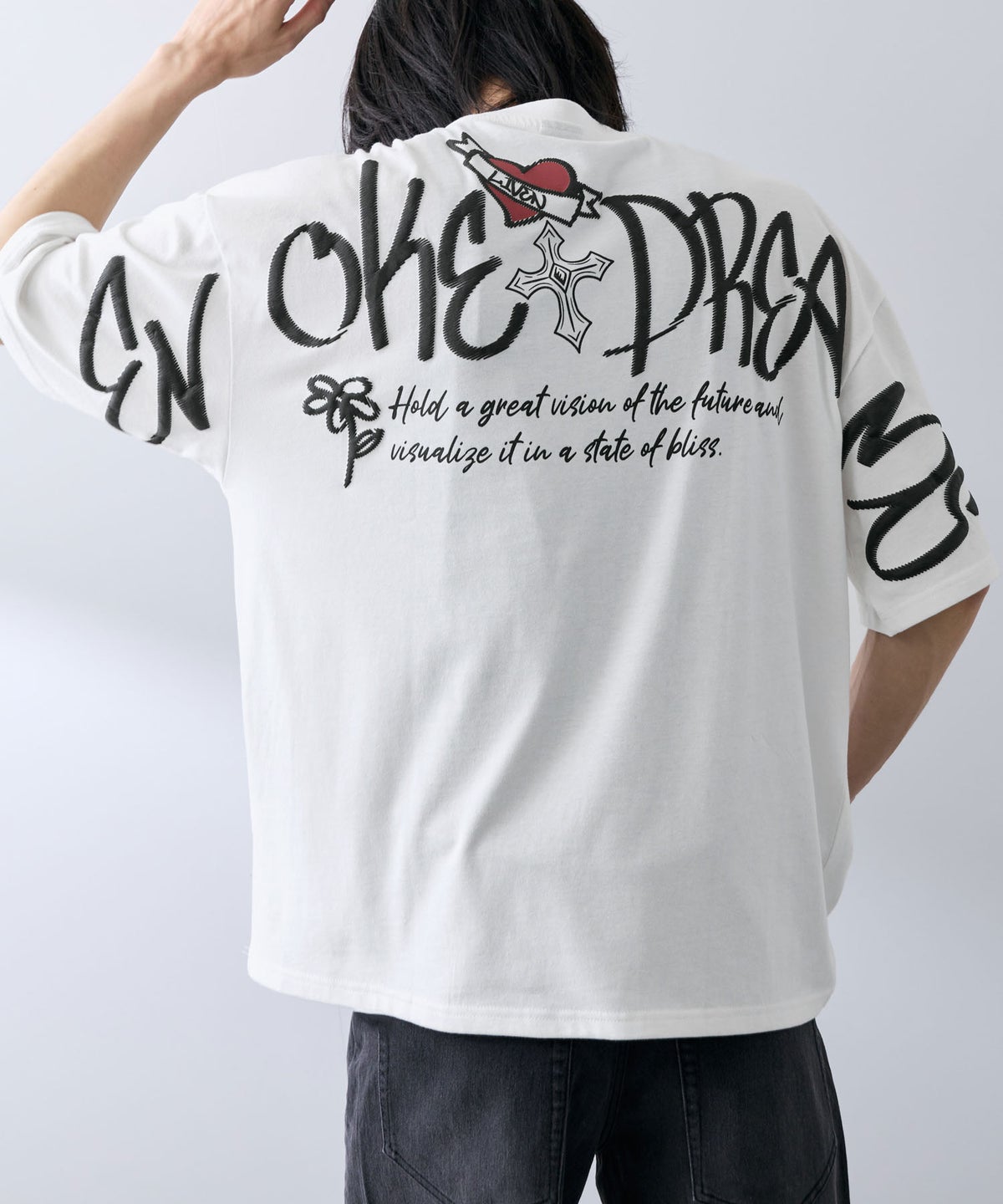 NAVY バックロゴTシャツ メンズ メール便 対応商品
