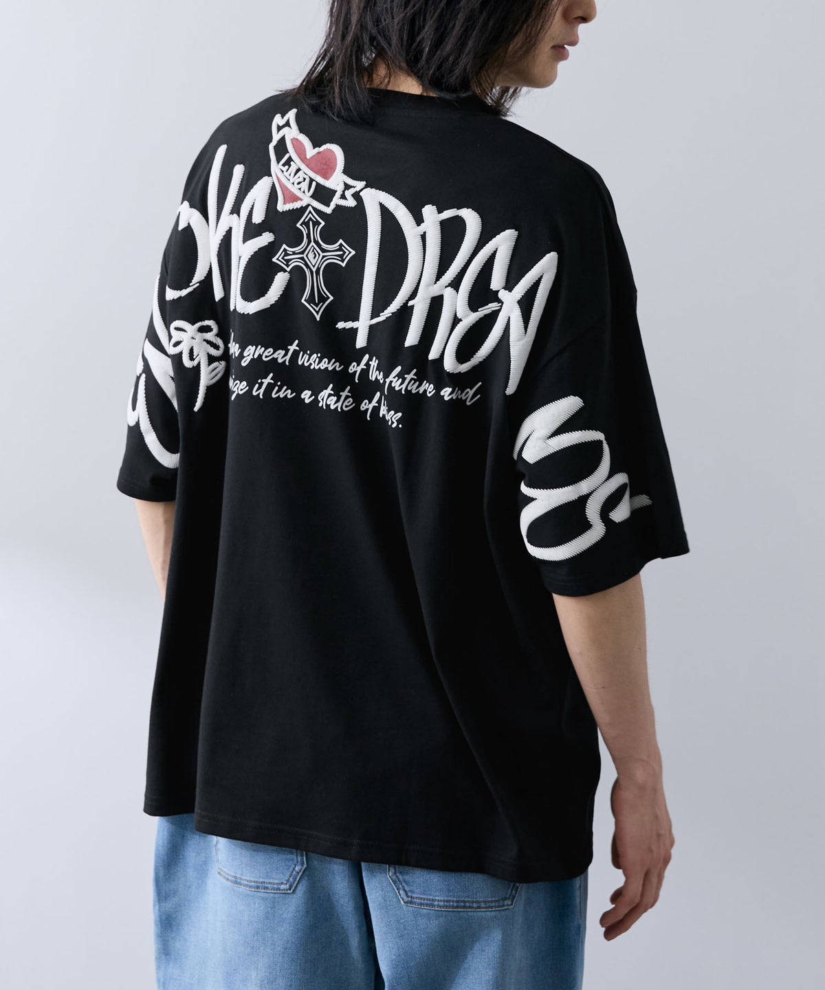 NAVY バックロゴTシャツ メンズ メール便 対応商品