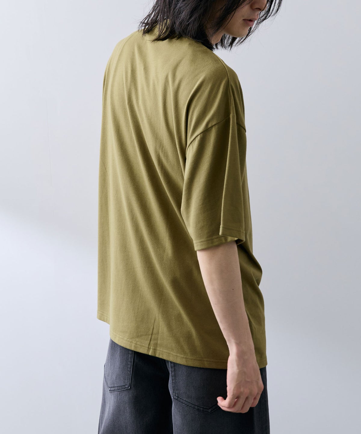 NAVY レイヤーカレッジロゴ調Tシャツ メンズ メール便 対応商品