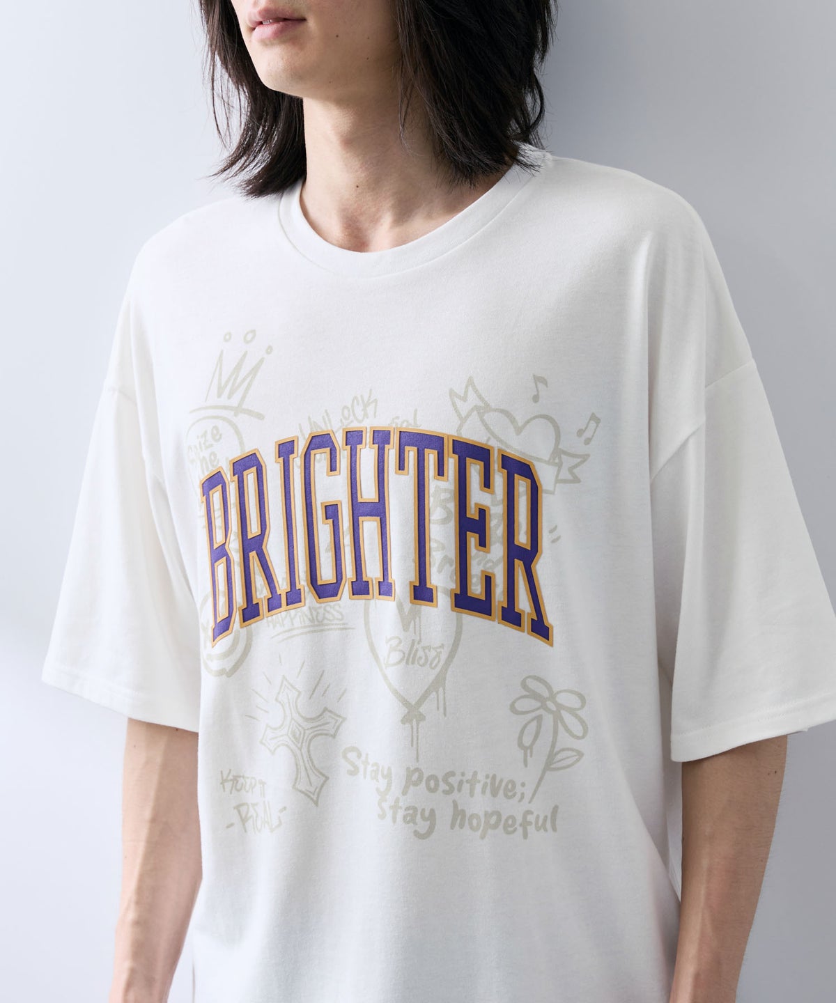 NAVY レイヤーカレッジロゴ調Tシャツ メンズ メール便 対応商品