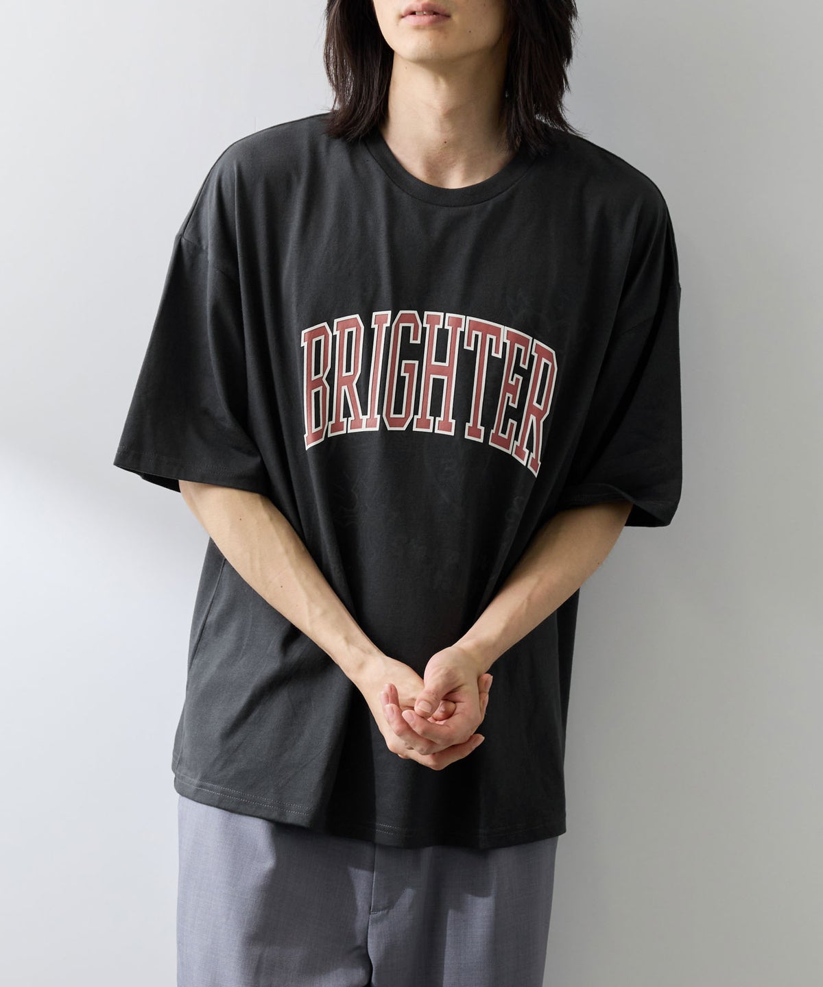 NAVY レイヤーカレッジロゴ調Tシャツ メンズ メール便 対応商品