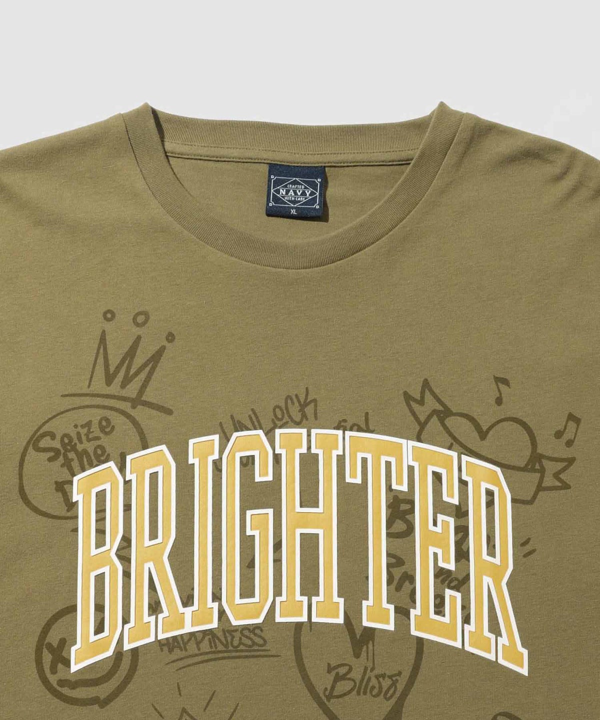 NAVY レイヤーカレッジロゴ調Tシャツ メンズ メール便 対応商品