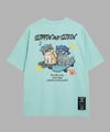 アニマル 発泡プリント半袖Tシャツ 猫スケボー メンズ メール便 対応商品商品サムネイル-9