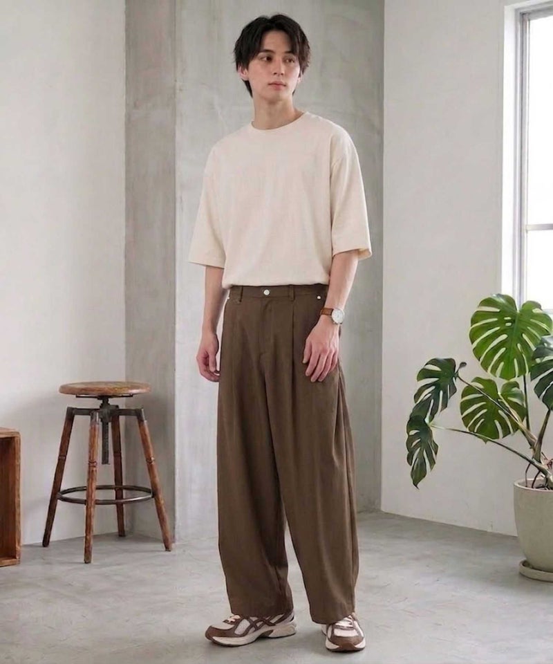 [期間限定価格]URBAN COLLECTION  ツイルタックカーブスラックス メンズ商品画像-6