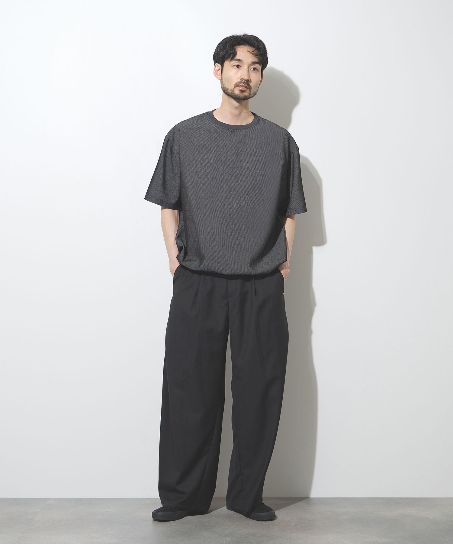 URBAN COLLECTION ツイルタックカーブスラックス メンズ