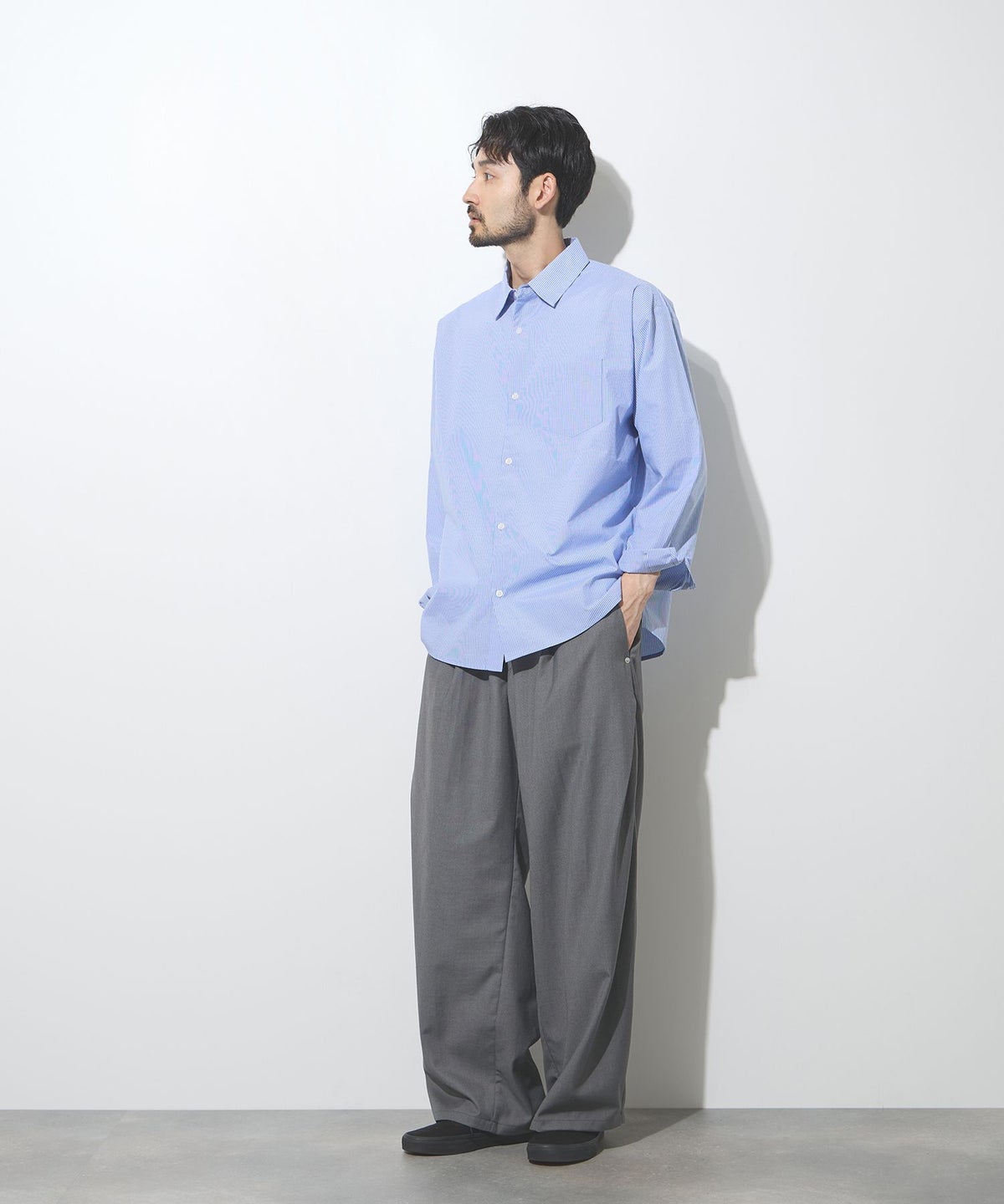 URBAN COLLECTION ツイルタックカーブスラックス メンズ