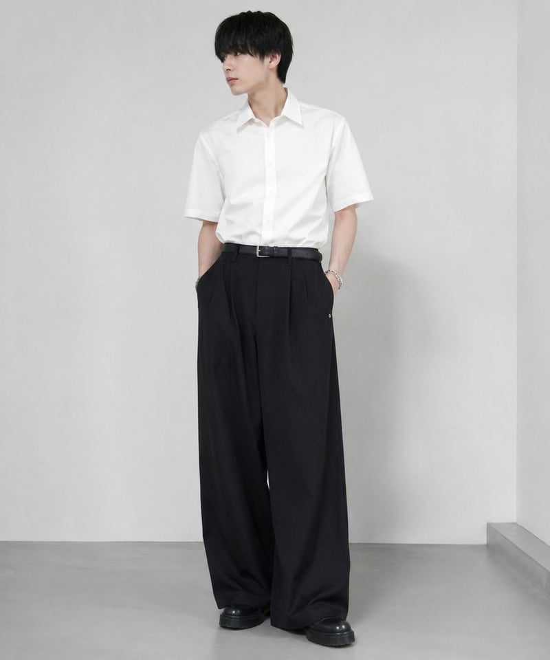 URBAN COLLECTION ツイルタックカーブスラックス メンズ商品画像-22