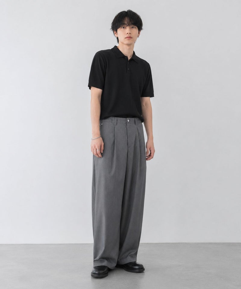 URBAN COLLECTION ツイルタックカーブスラックス メンズ商品画像-27