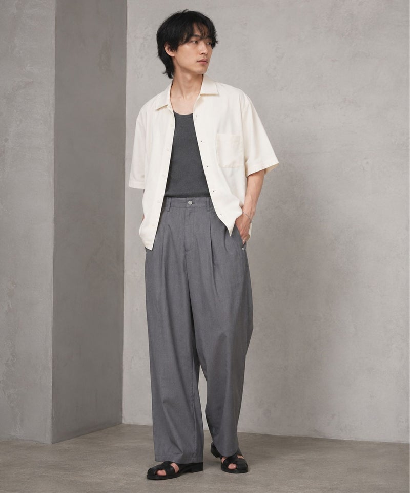 URBAN COLLECTION ツイルタックカーブスラックス メンズ商品画像-28
