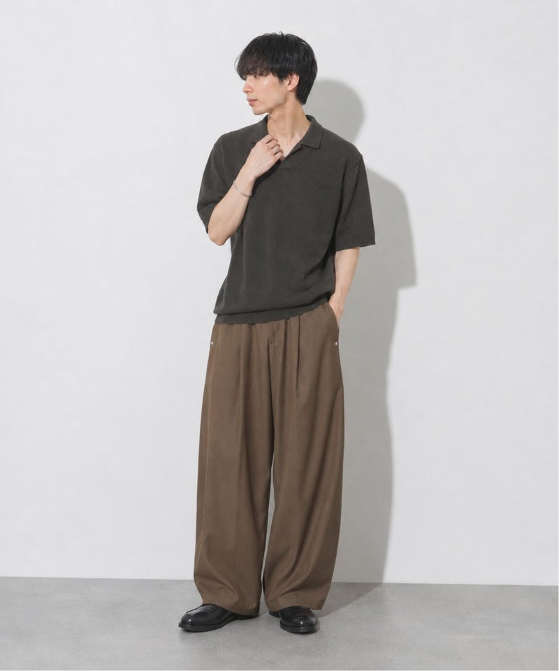 URBAN COLLECTION ツイルタックカーブスラックス メンズ商品画像-31