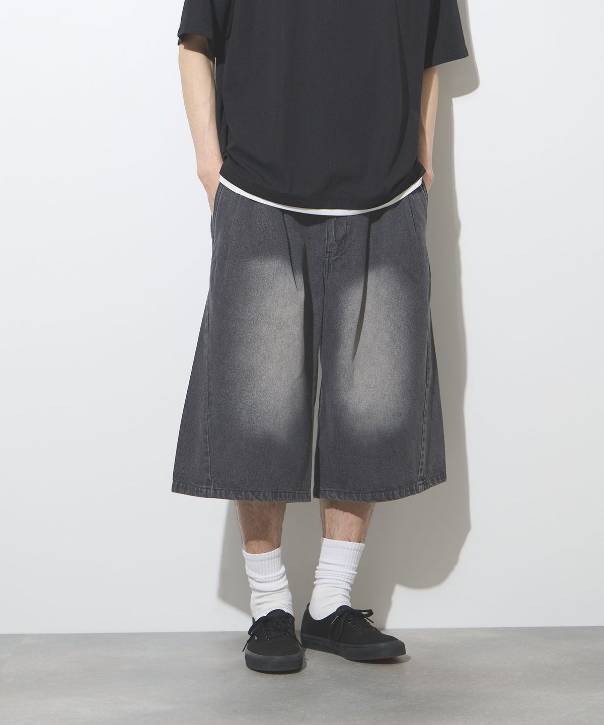 URBAN COLLECTION タックバギーショートパンツ メンズ