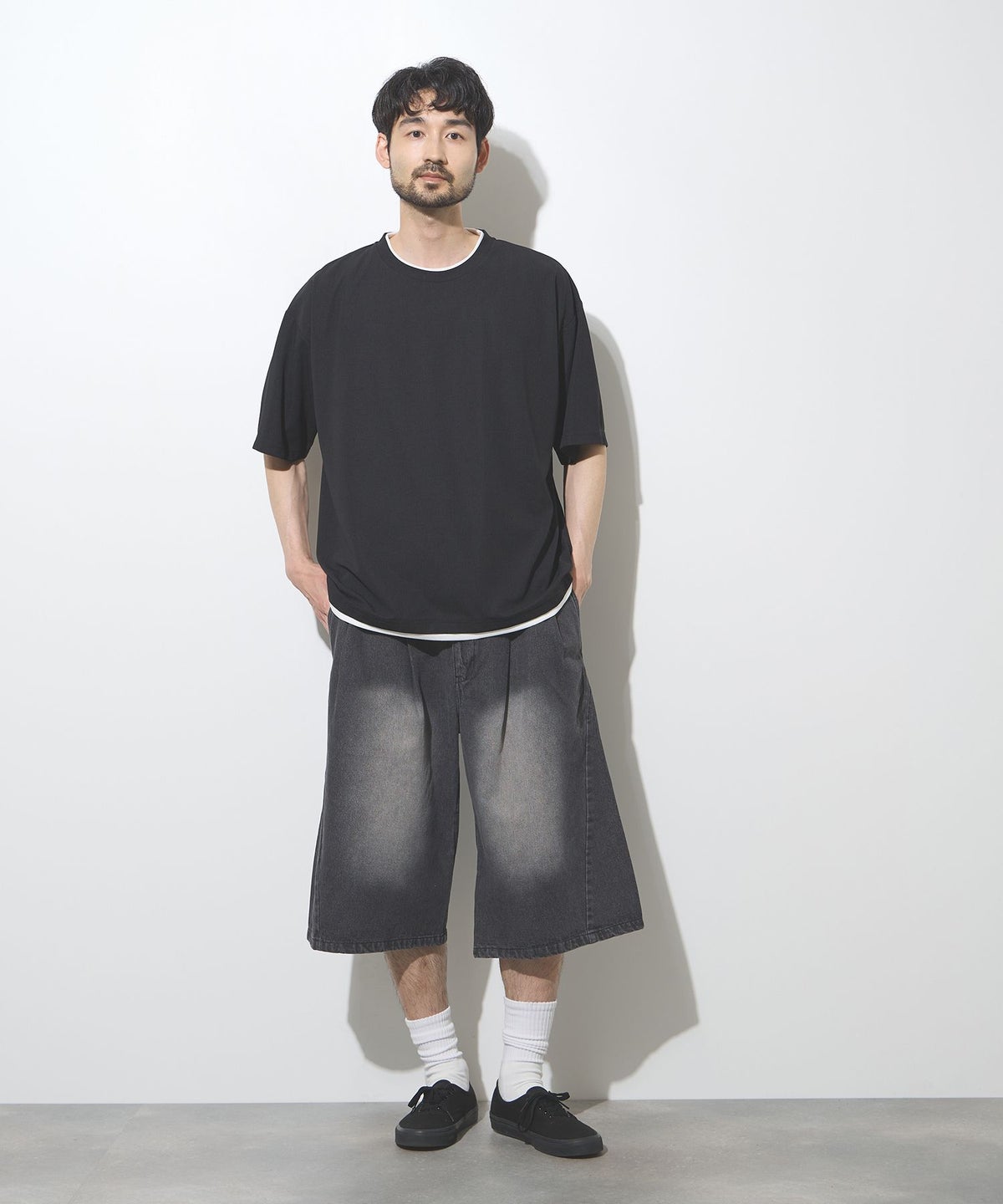 URBAN COLLECTION タックバギーショートパンツ メンズ