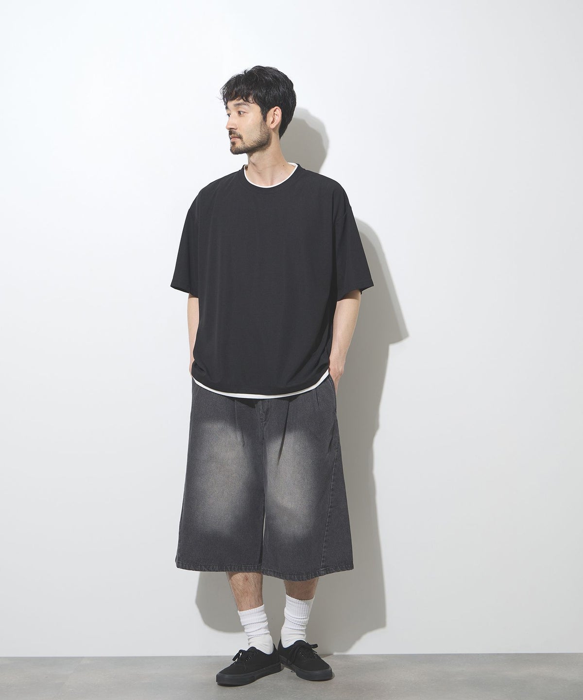URBAN COLLECTION タックバギーショートパンツ メンズ