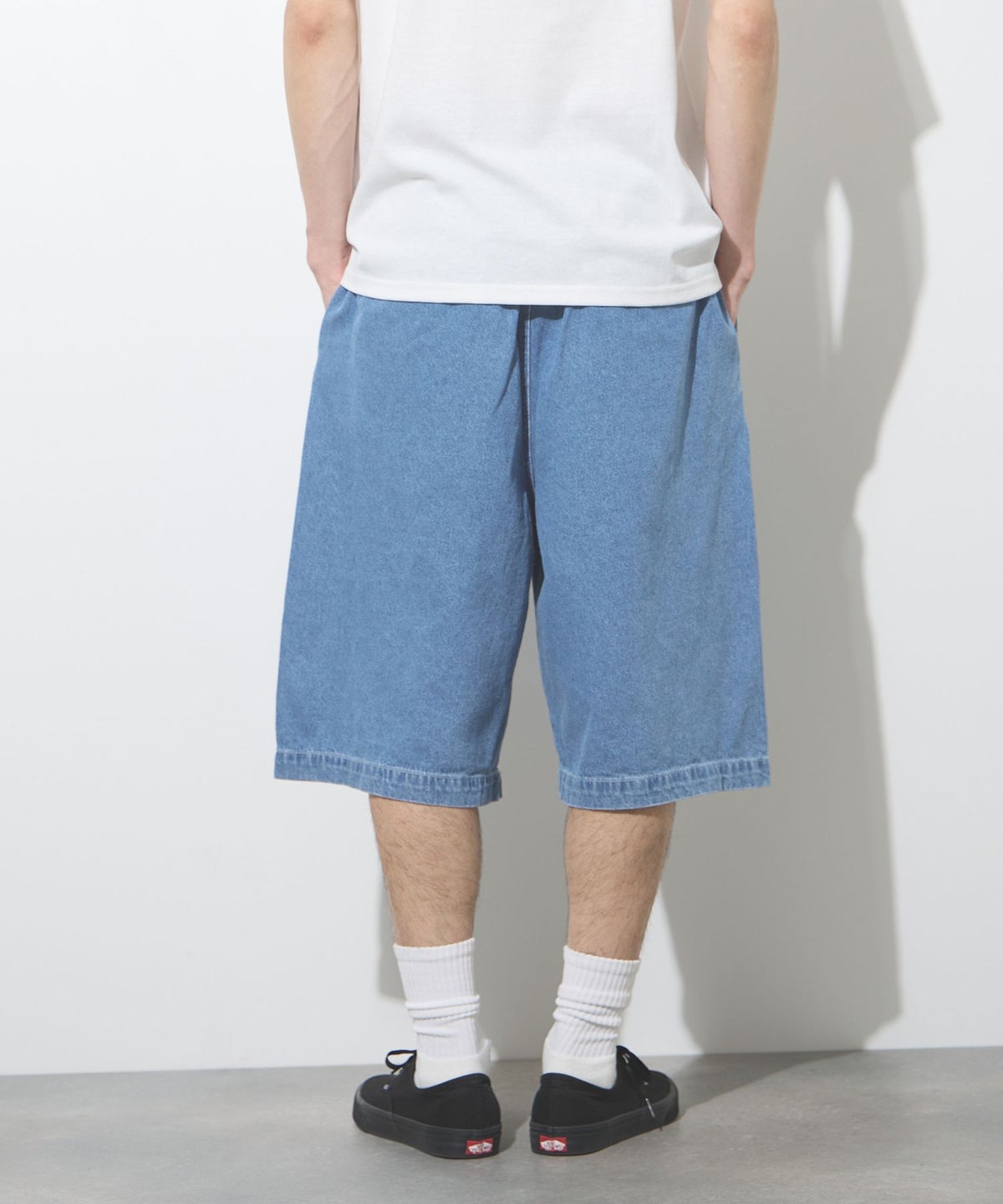 CONVERSE タックバギーショートデニムパンツ メンズ