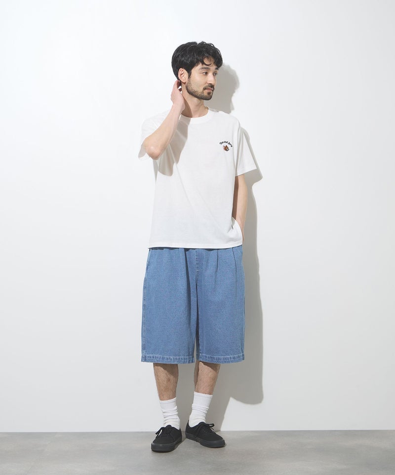 CONVERSE タックバギーショートデニムパンツ メンズ商品画像-5