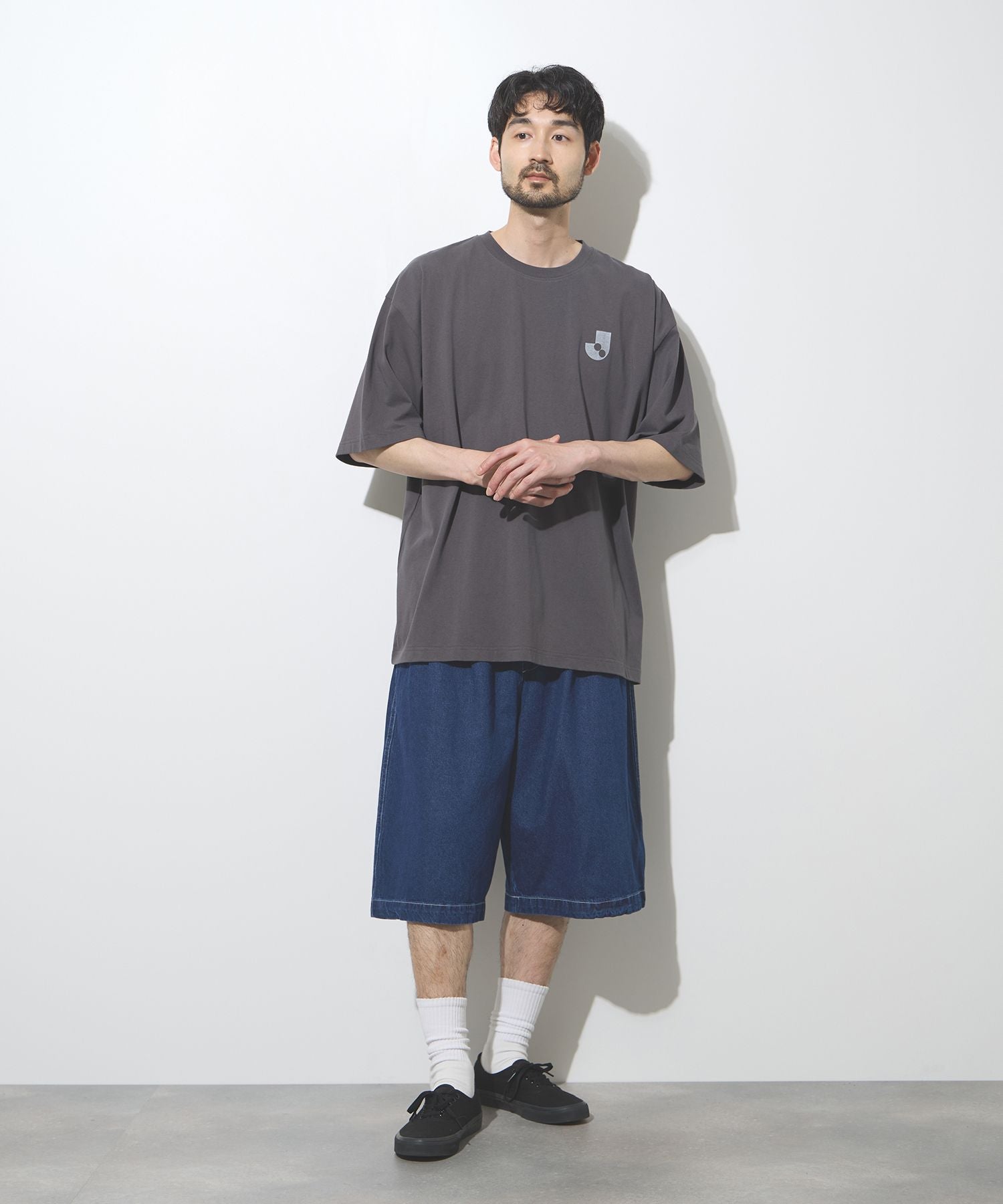 CONVERSE タックバギーショートデニムパンツ メンズ