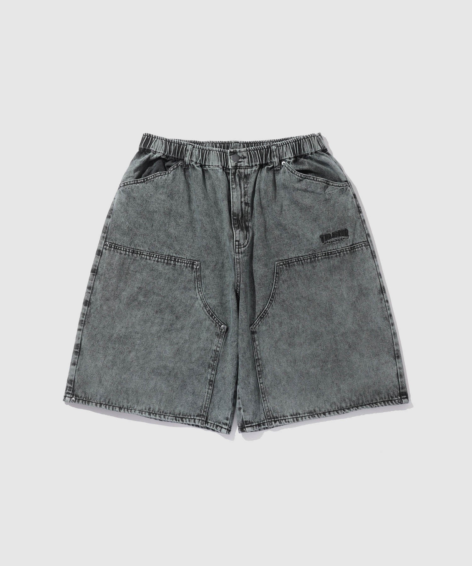 THRASHER ダブルニーデニムハーフパンツ メンズ