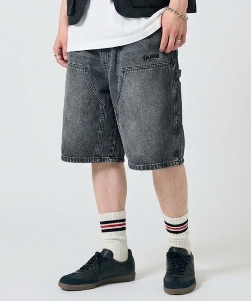 THRASHER ダブルニーデニムハーフパンツ メンズ商品画像-1