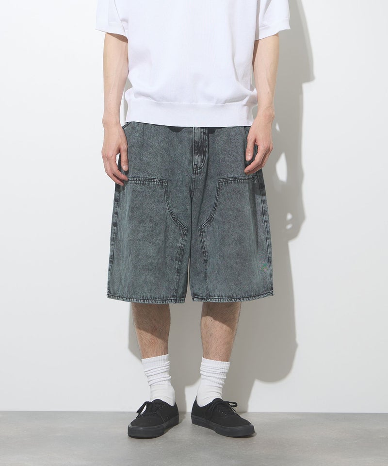 THRASHER ダブルニーデニムハーフパンツ メンズ商品画像-1