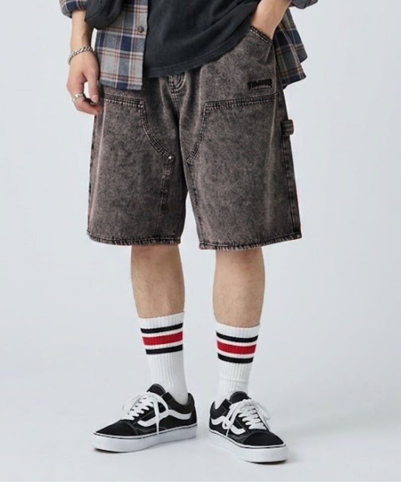 THRASHER  ダブルニーデニムハーフパンツ メンズ商品画像-3