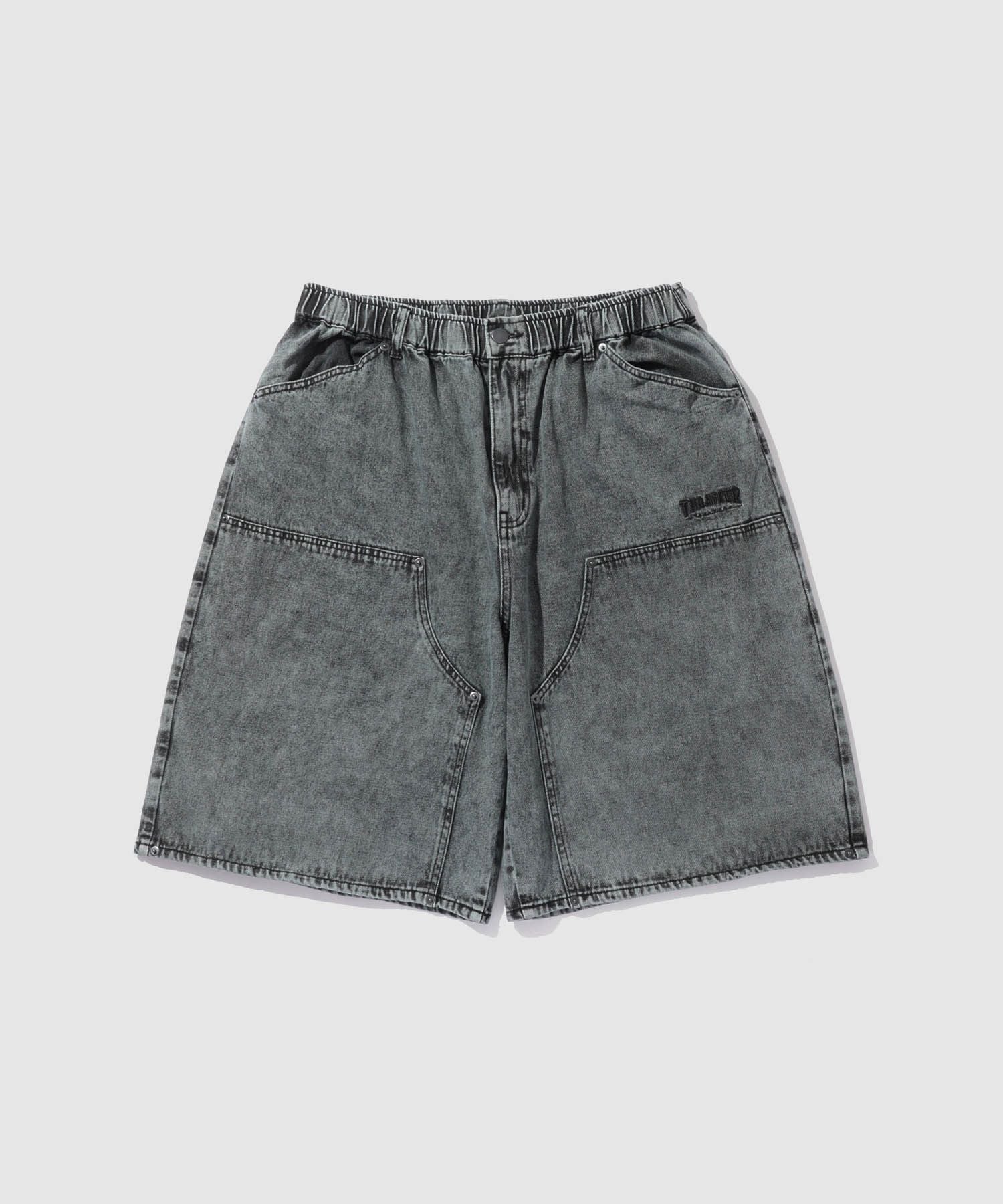 THRASHER ダブルニーデニムハーフパンツ メンズ