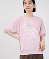 Idnes 箔プリント ロゴ ミニ裏毛プルオーバー レディース メール便 対応商品商品サムネイル-4