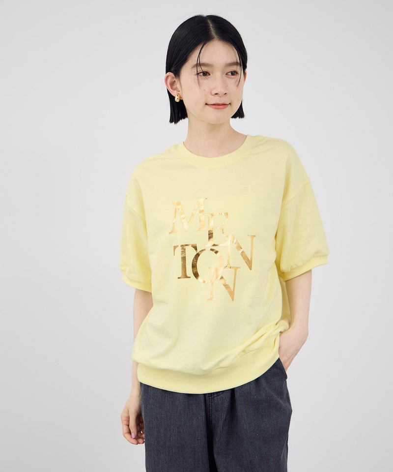 Idnes 箔プリント ロゴ ミニ裏毛プルオーバー レディース メール便 対応商品商品画像-13