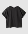 NAVY  SARARI 冷感 シフォン使いフレアスリーブUVカットTシャツ レディース メール便 対応商品商品サムネイル-3