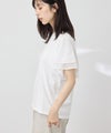 NAVY SARARI 冷感 シフォン使いフレアスリーブUVカットTシャツ レディース メール便 対応商品商品サムネイル-5