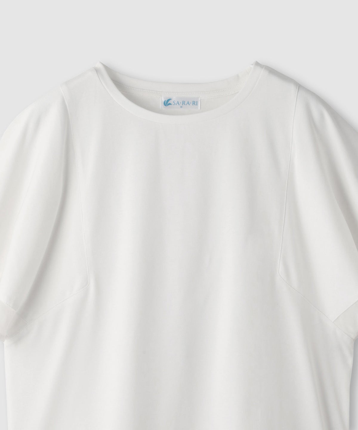 NAVY SARARI 冷感 シフォン使いフレアスリーブUVカットTシャツ レディース メール便 対応商品