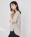 [値下げ]NAVY  SARARI 冷感 ショルダーレースUVカットTシャツ レディース メール便 対応商品商品サムネイル-5