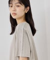 NAVY SARARI 冷感 ショルダーレースUVカットTシャツ レディース メール便 対応商品商品サムネイル-7